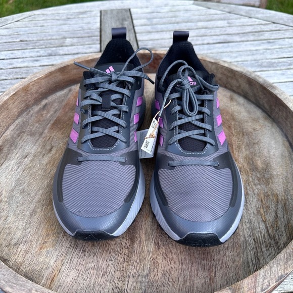 Adidas Runfalcon 2.0 TR Womens 9.5 Gray Pink Trail Shoes FZ3584 - Picture 11 of 11